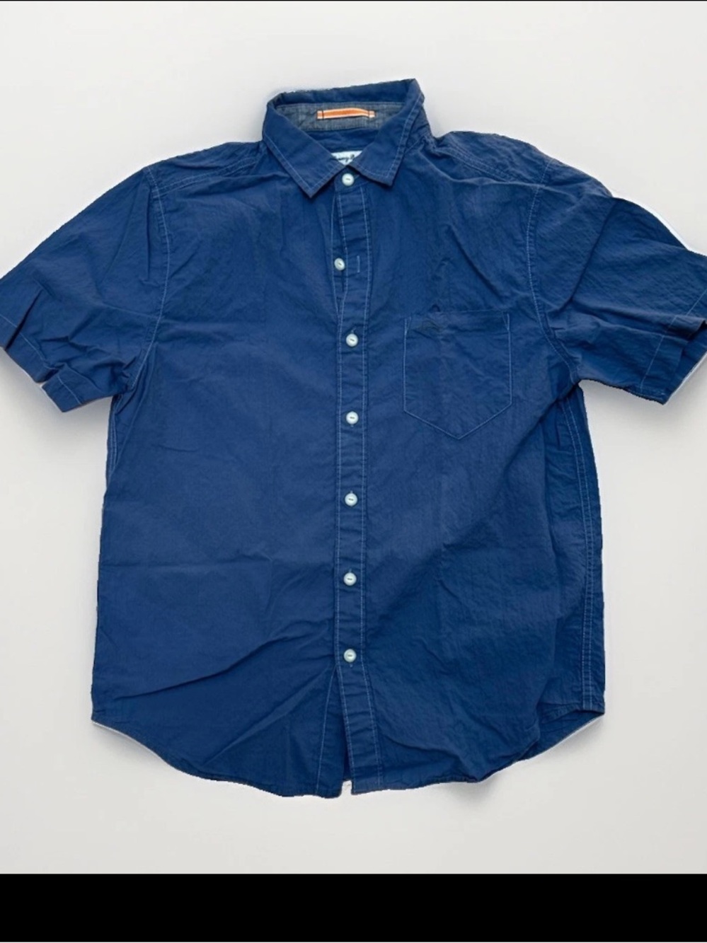 Tommy Bahama Men's Medium Relax Navy Blue Short Sleeve Button-Up Shirt